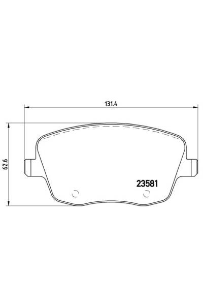 Kit pastiglie freno, Freno a disco BREMBO 65-P 85 057