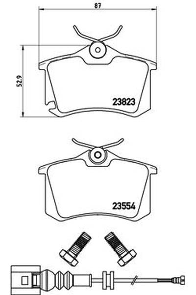 Kit pastiglie freno, Freno a disco BREMBO 65-P 85 066