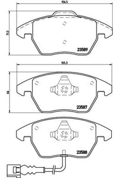 Kit pastiglie freno, Freno a disco BREMBO 65-P 85 075