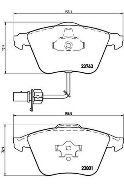Kit pastiglie freno, Freno a disco BREMBO 65-P 85 084