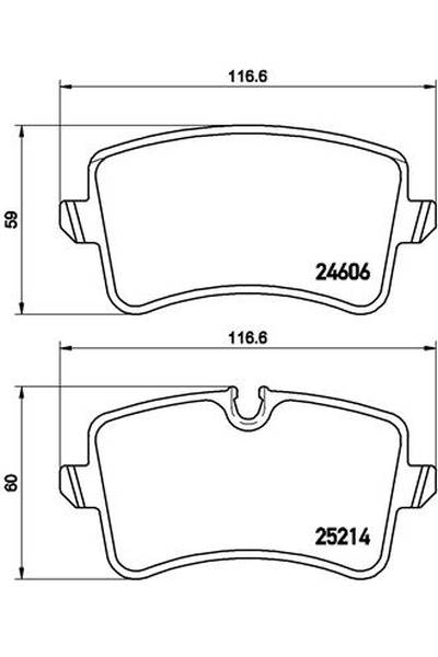 Kit pastiglie freno, Freno a disco BREMBO 65-P 85 117