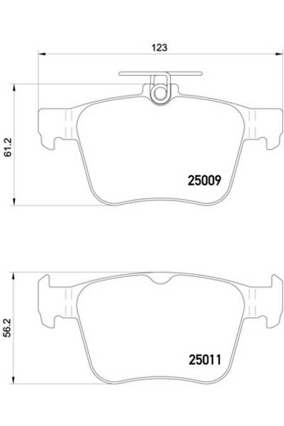 Kit pastiglie freno, Freno a disco BREMBO 65-P 85 124
