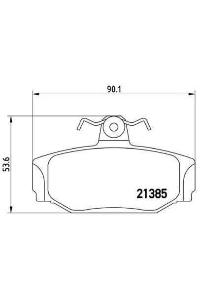 Kit pastiglie freno, Freno a disco BREMBO 65-P 86 009