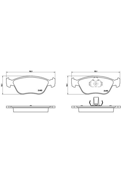 Kit pastiglie freno, Freno a disco BREMBO 65-P 86 024