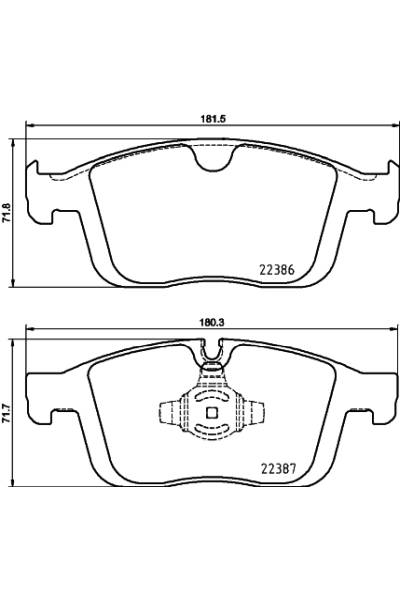 Set di pastiglie, freno a disco brembo 65-P 86 026