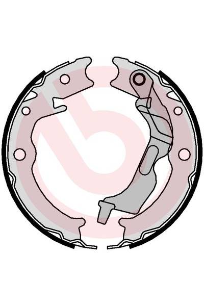 Ganascia del freno, freno di stazionamento - set brembo 65-S 10 520