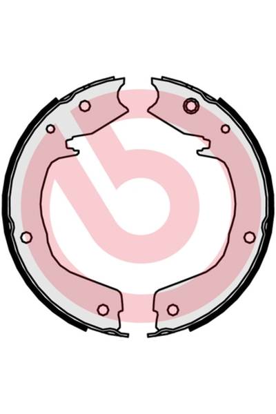 Ganascia del freno, freno di stazionamento - set brembo 65-S 54 524