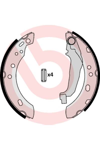 Ganascia del freno - set brembo 65-S 56 507