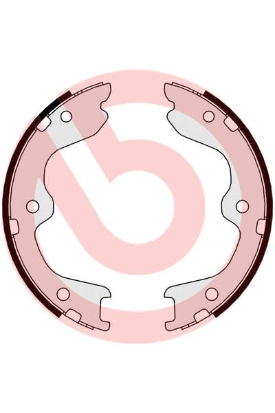Ganascia del freno, freno di stazionamento - set brembo 65-S 56 544
