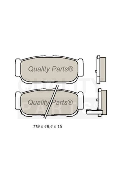 SERIE PASTIGLIE FRENO POST.E90R IAP 704-18041X