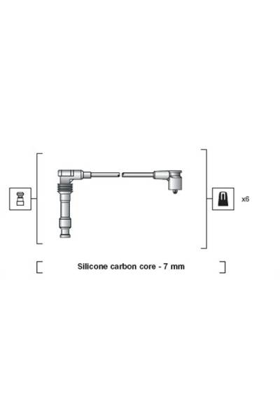 Set di cavi di accensione magneti marelli 95-941318111050