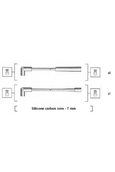 Set di cavi di accensione magneti marelli 95-941425020940