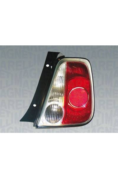 FANALE P/DX FIAT 500 07/07> BORDO BIANCO magneti marelli 95-714027040884