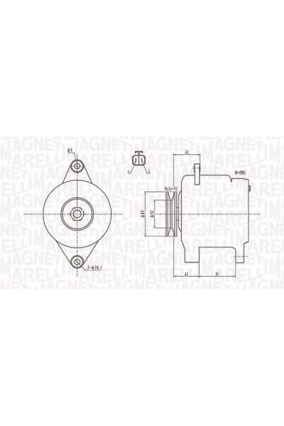 Alternatore magneti marelli 95-063731615010