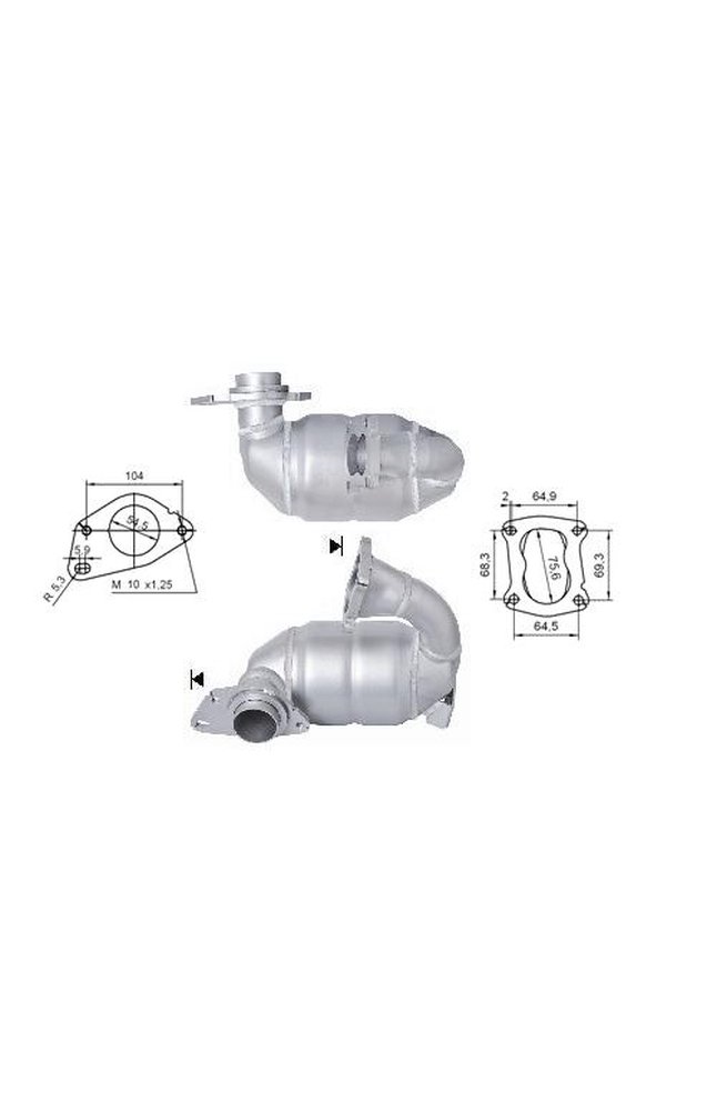 catalizzatore magnaflow 66314d