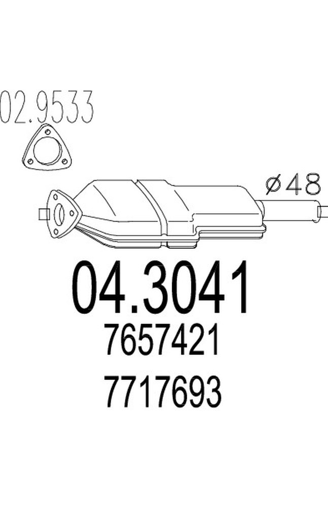 catalizzatore mts 04.3041