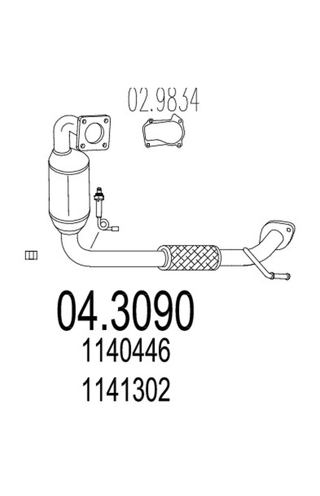 catalizzatore mts 04.3090