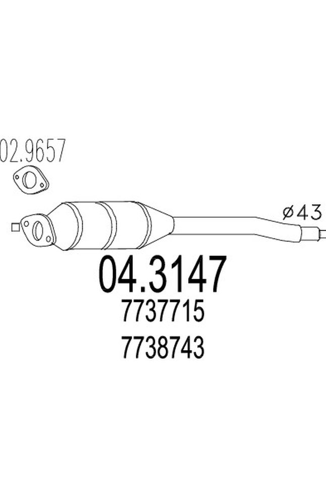 catalizzatore mts 04.3147