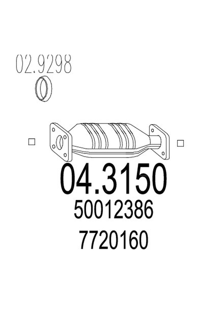 catalizzatore mts 04.3150