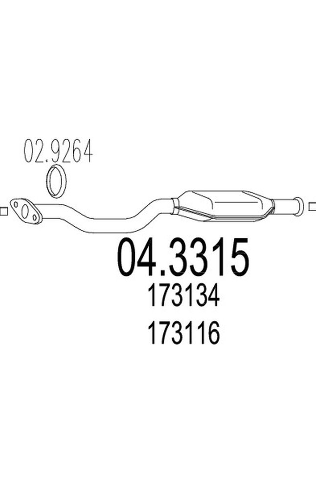 catalizzatore mts 04.3315