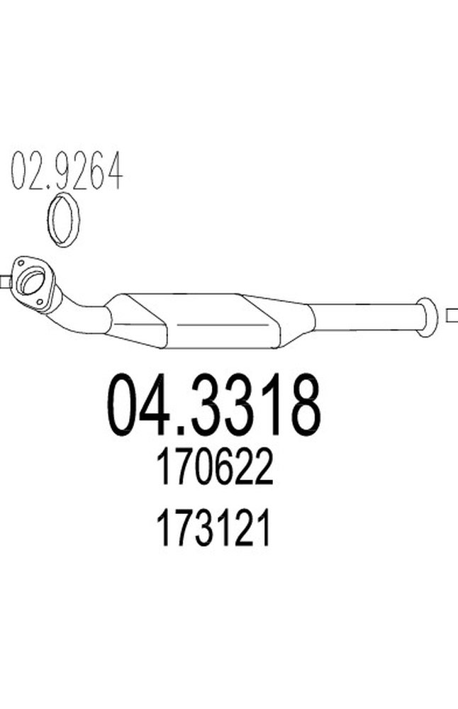 catalizzatore mts 04.3318