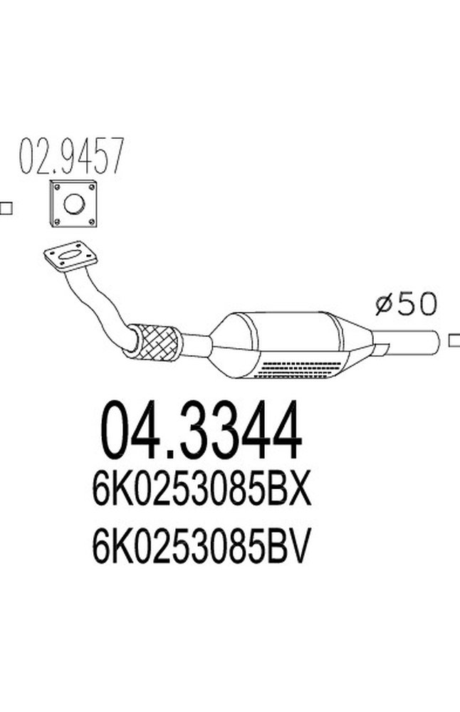 catalizzatore mts 04.3344