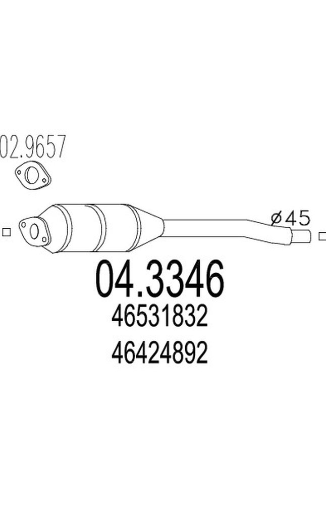 catalizzatore mts 04.3346