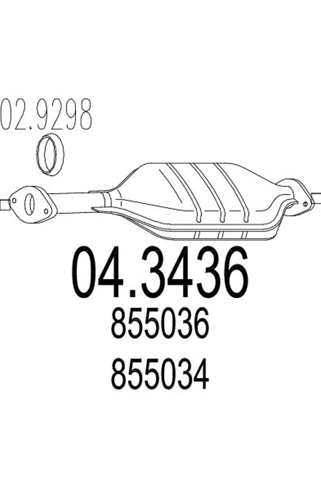 catalizzatore mts 04.3436