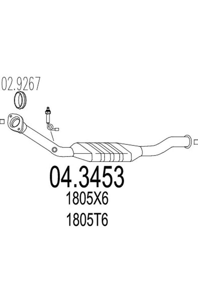 catalizzatore mts 04.3453