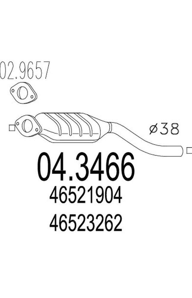 catalizzatore mts 04.3466