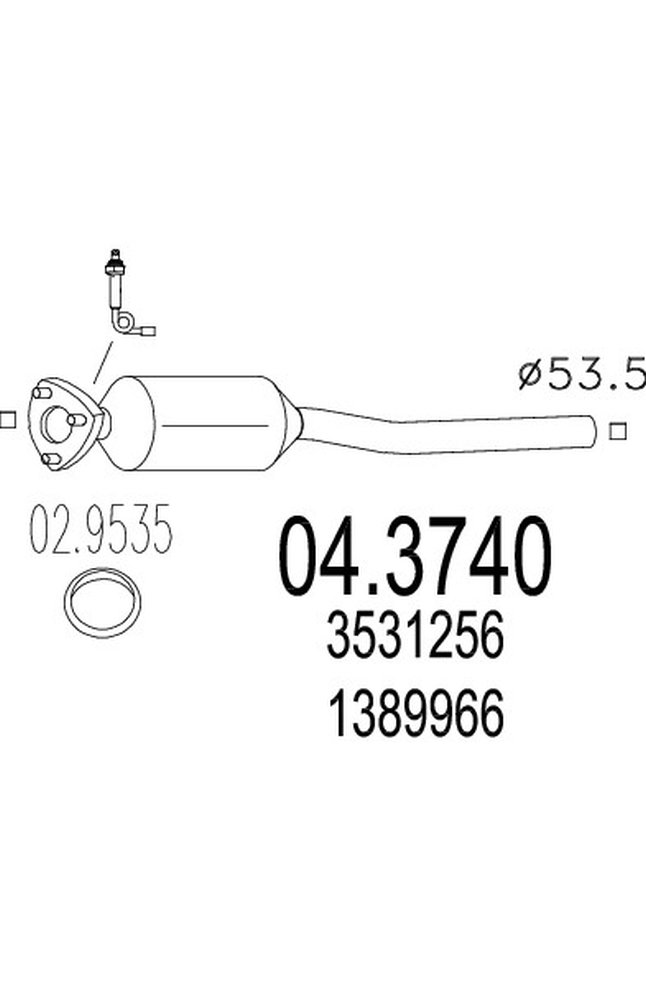 catalizzatore mts 04.3740