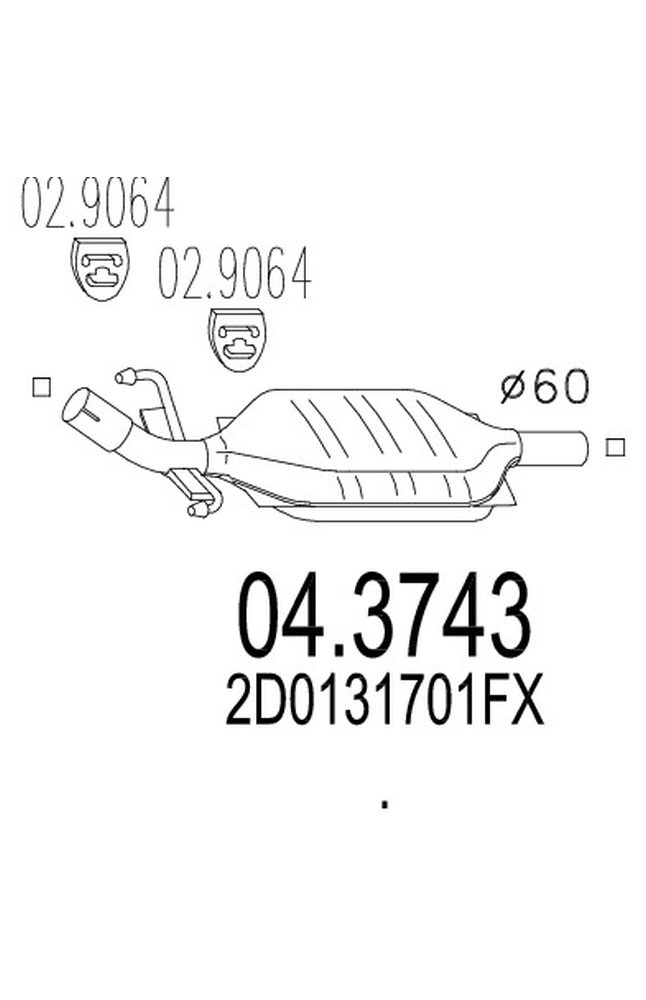 catalizzatore mts 04.3743