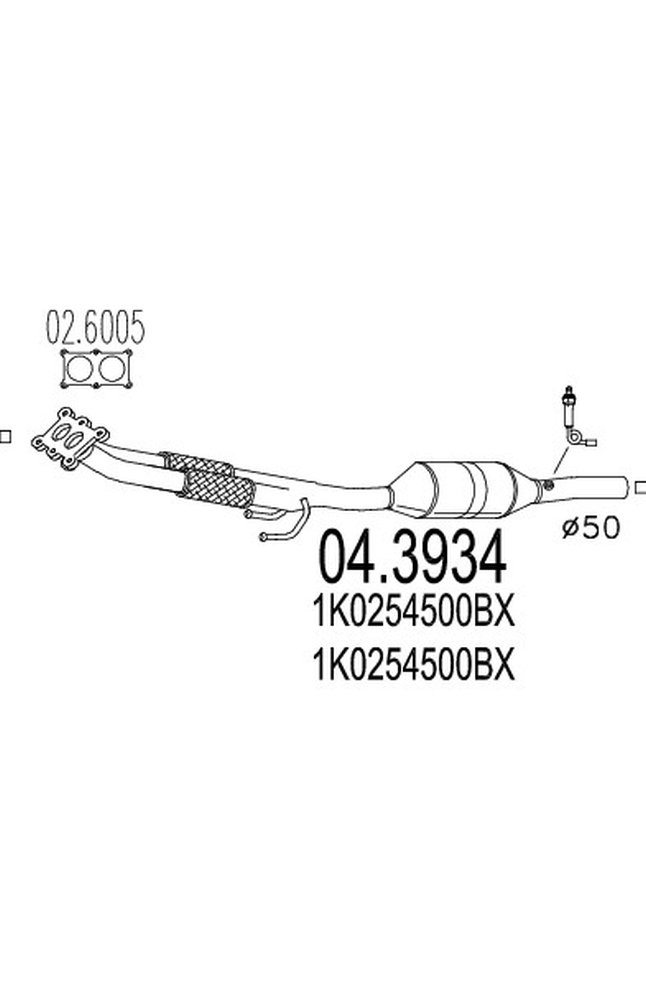 catalizzatore mts 04.3934