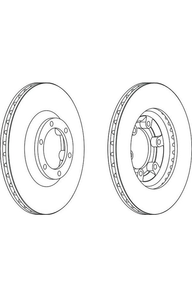 Immagine per disco freno 1 PZ anteriore vetilato  diam 280 da Autozona
