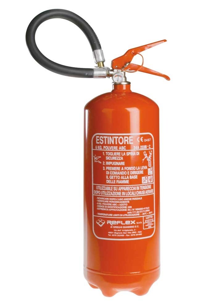 ESTINTORE 6 KG POLVERE 34A 233BC - Centro Sicurezza Shop