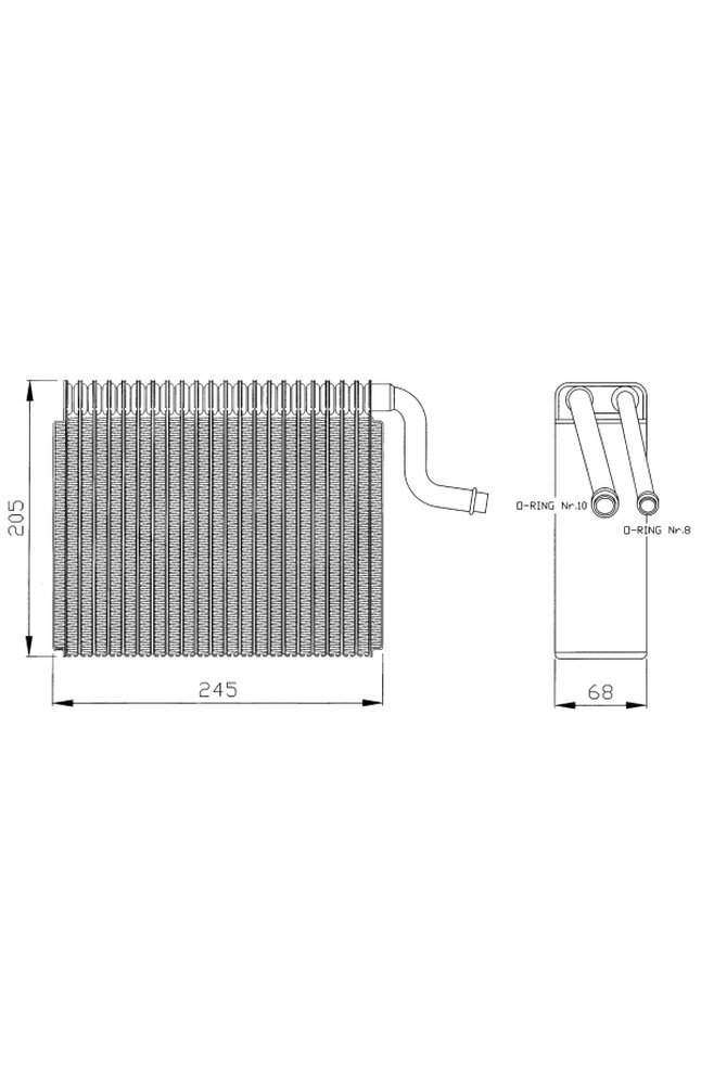 evaporatore, climatizzatore,nrf