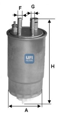 filtro carburante ufi 137-24.one.00