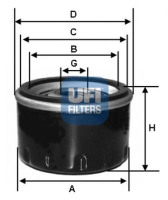 filtro olio ufi 137-23.103.00