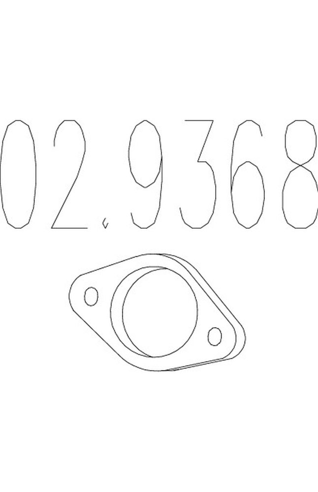 guarnizione, tubo gas scarico mts 02.9368
