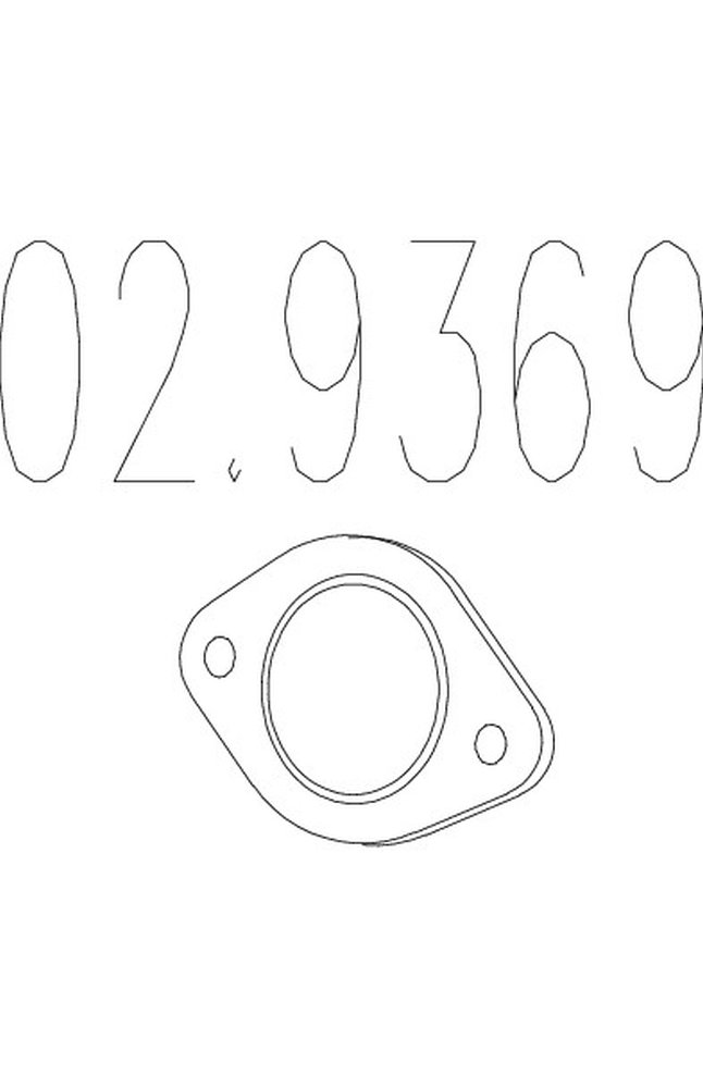 guarnizione, tubo gas scarico mts 02.9369
