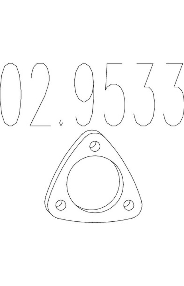guarnizione, tubo gas scarico mts 02.9533