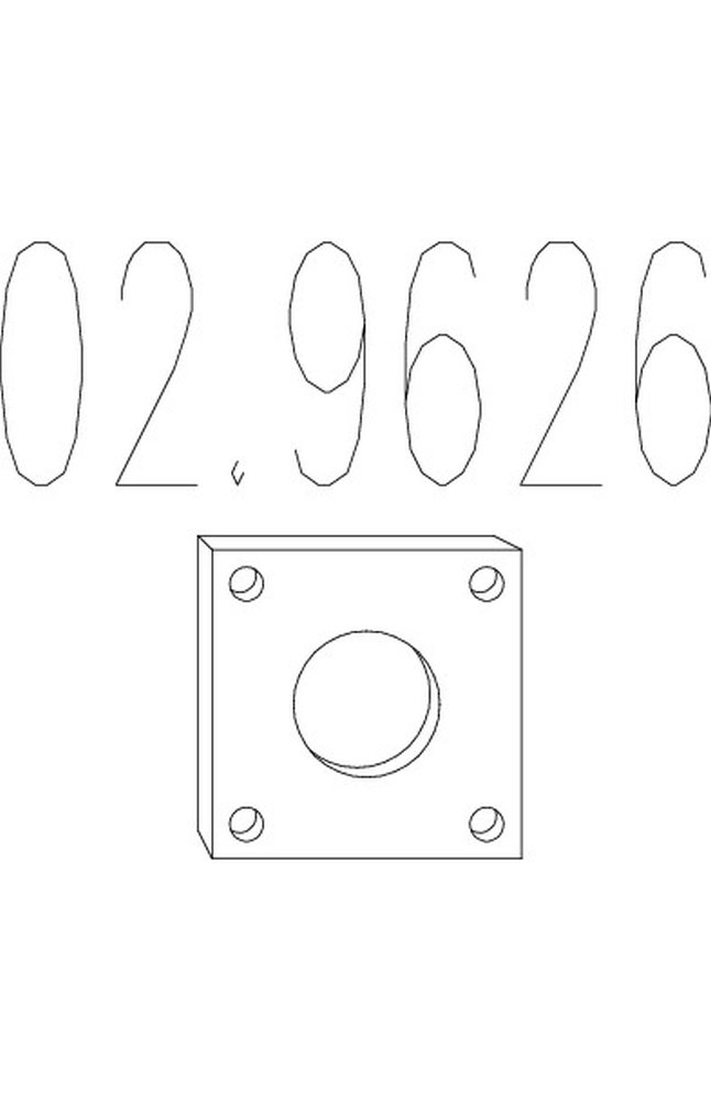guarnizione, tubo gas scarico mts 02.9626