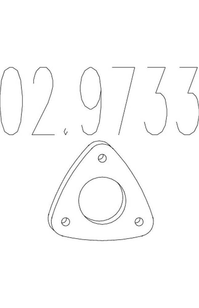 guarnizione, tubo gas scarico mts 02.9733