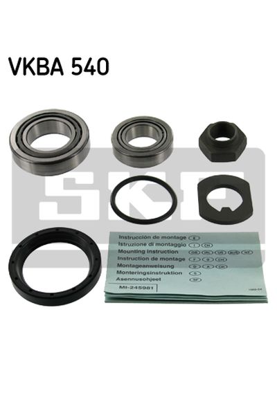 kit cuscinetto ruota skf vkba 540