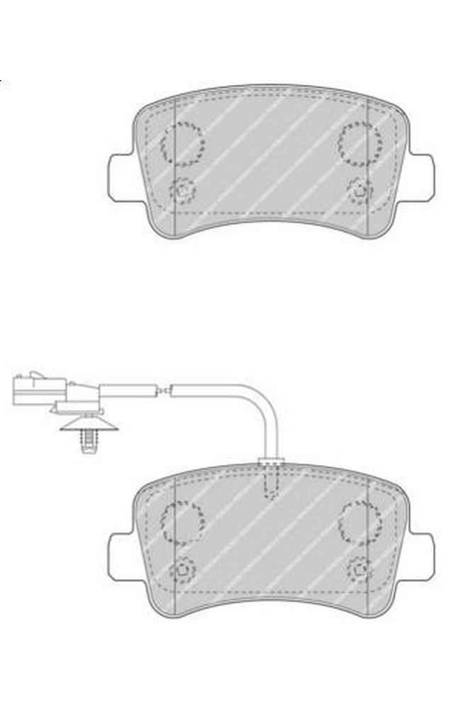 kit pastiglie freno, freno a disco ferodo fvr4348
