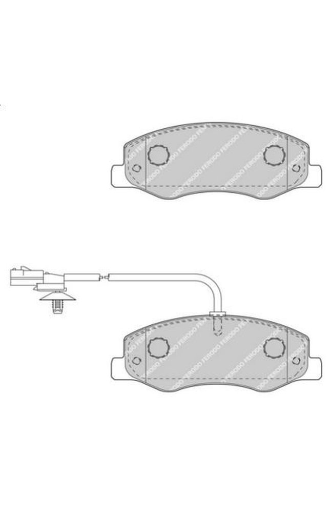 kit pastiglie freno, freno a disco ferodo fvr4349