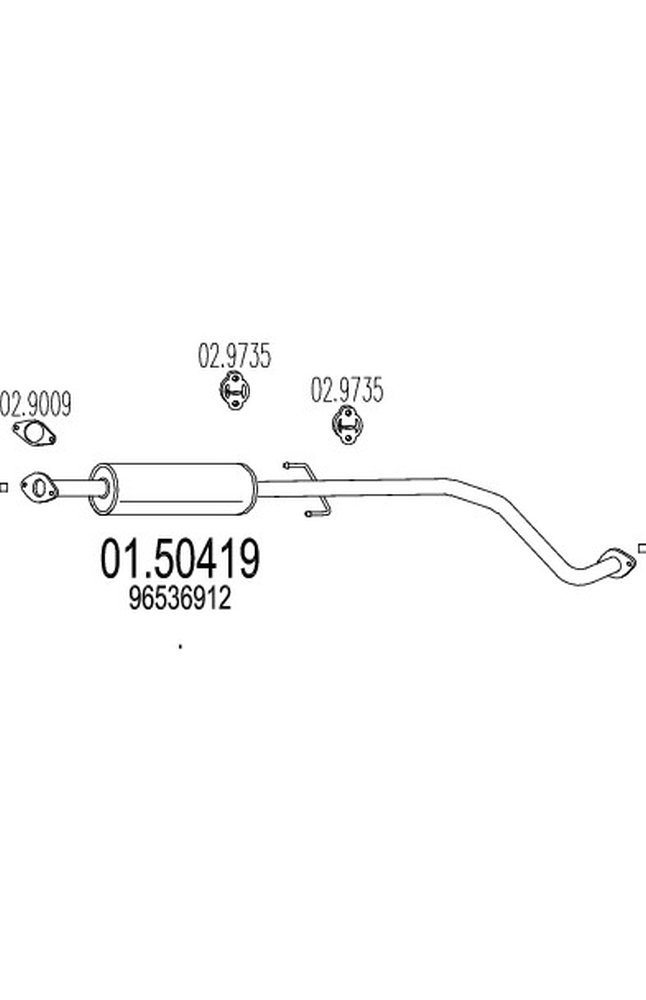 silenziatore centrale mts 01.50419