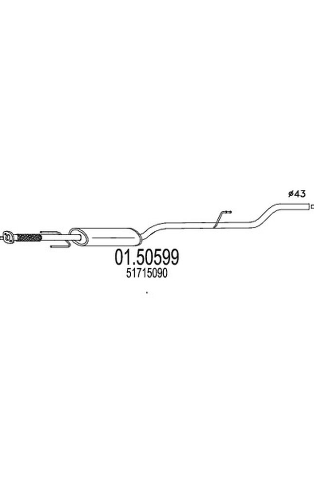 silenziatore centrale mts 01.50599