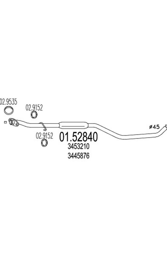 silenziatore centrale mts 01.52840