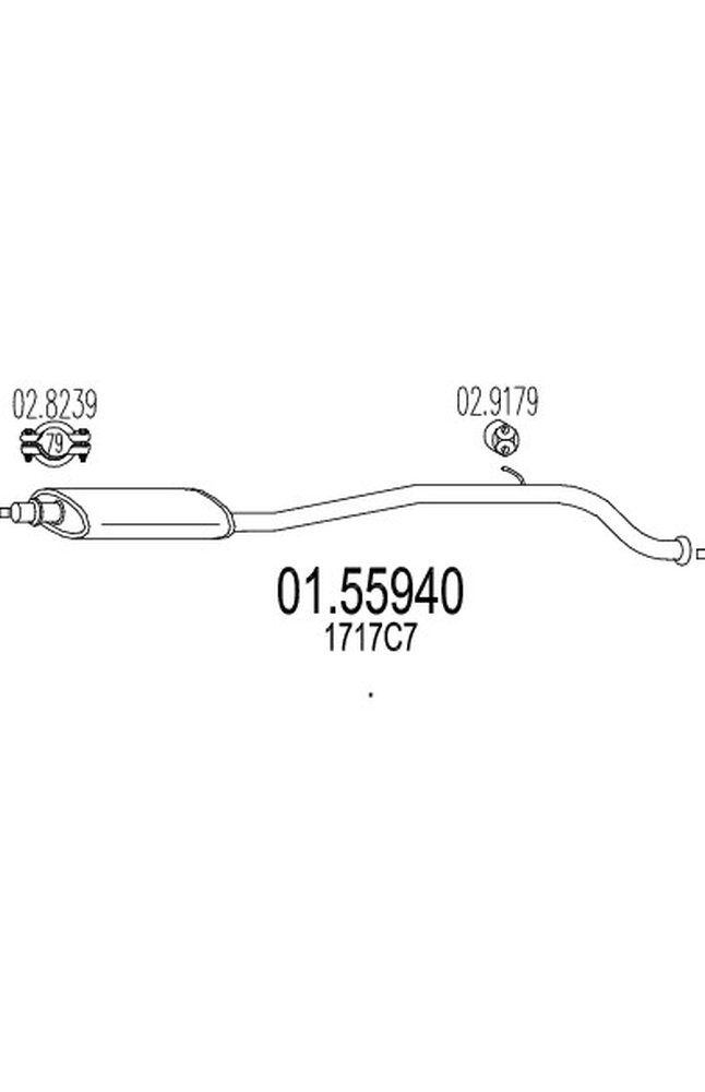 silenziatore centrale mts 01.55940